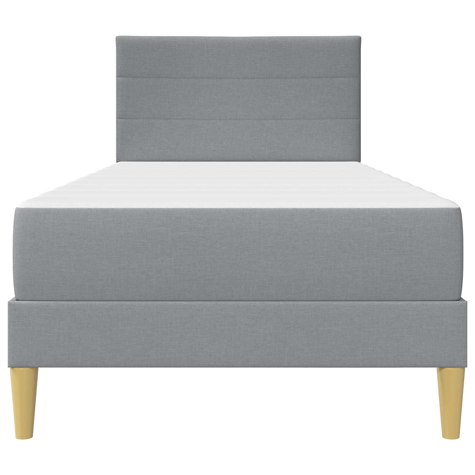 Σκελετός Κρεβατιού Ανοιχτό γκρι 100 x 200 cm Πολυεστέρας - Pakobazaar