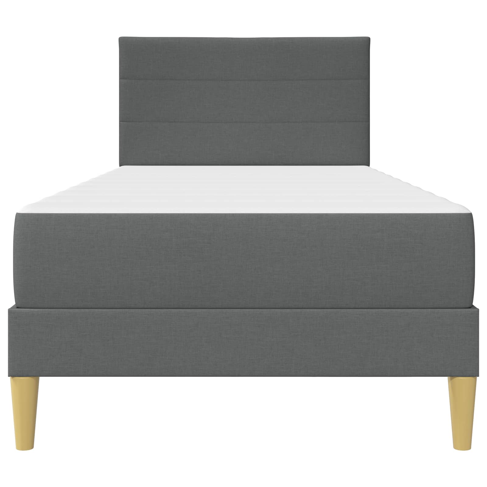 Σκελετός Κρεβατιού Σκούρο Γκρι 100 x 200 cm Πολυεστέρας - Pakobazaar