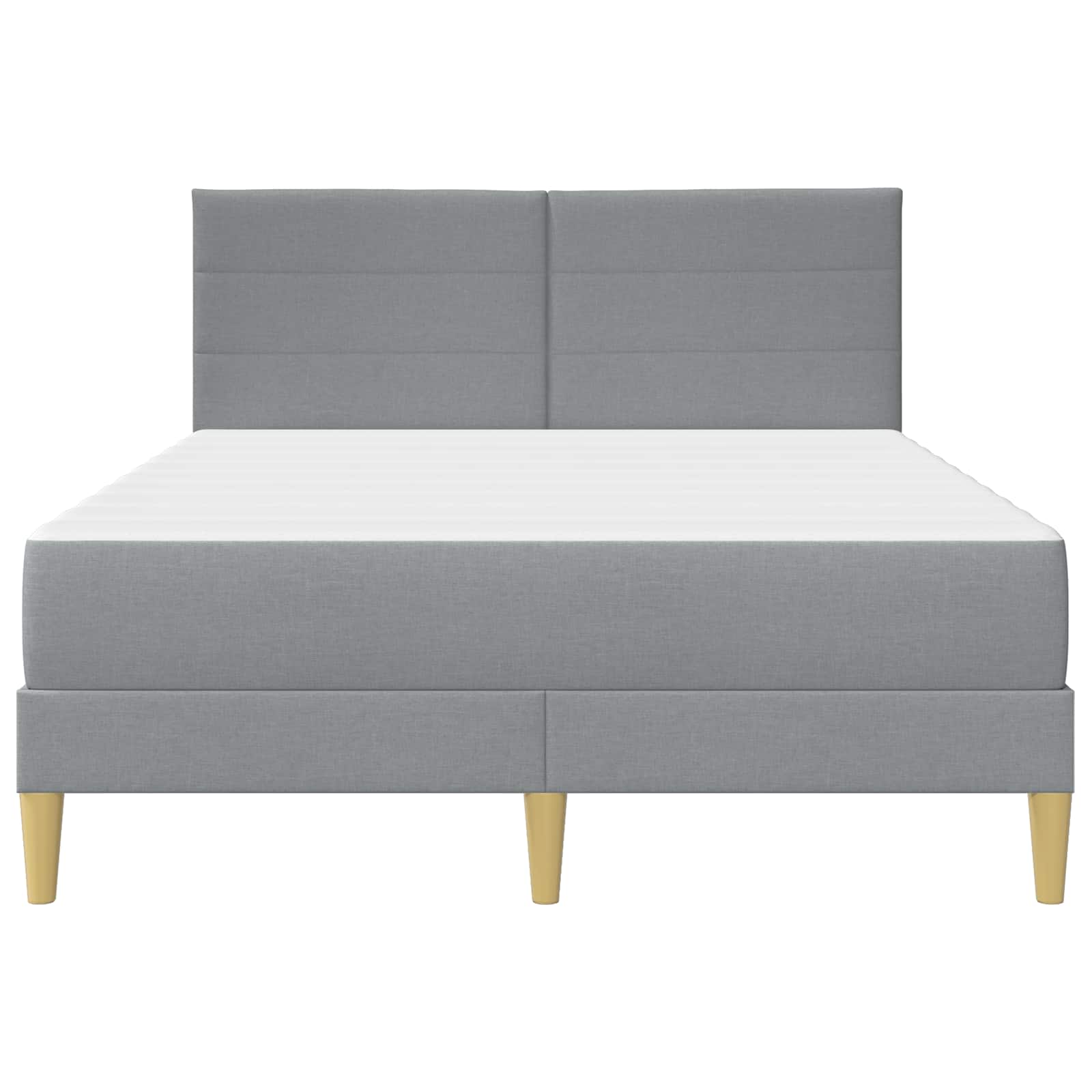 Σκελετός Κρεβατιού Ανοιχτό γκρι 140 x 190 cm Πολυεστέρας - Pakobazaar