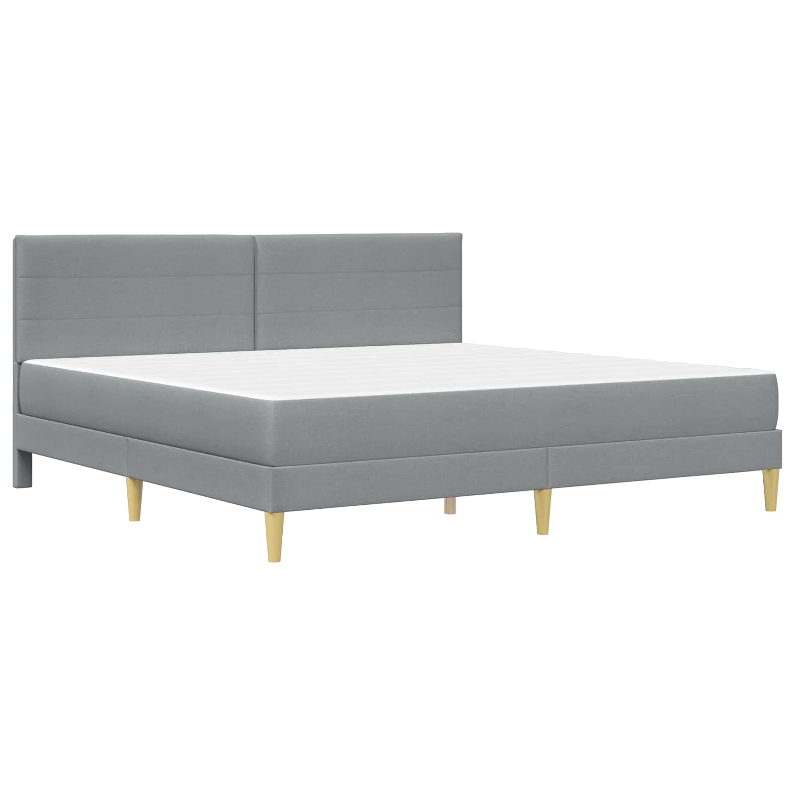 Σκελετός Κρεβατιού Ανοιχτό γκρι 180 x 200 cm Πολυεστέρας - Pakobazaar