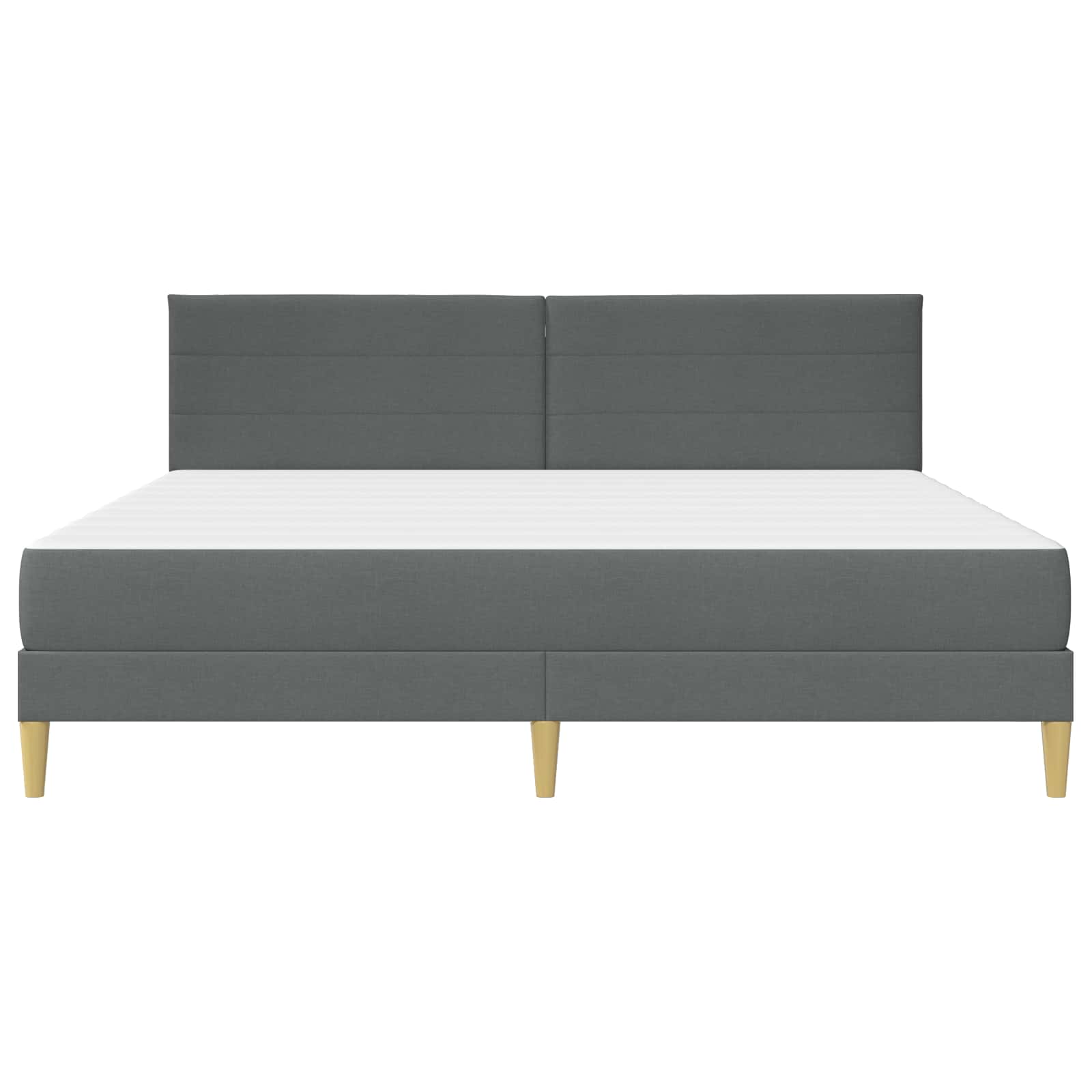 Σκελετός Κρεβατιού Σκούρο Γκρι 200 x 200 cm Πολυεστέρας - Pakobazaar