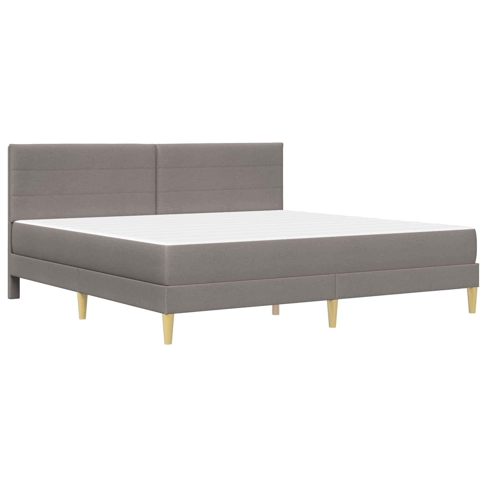 Σκελετός Κρεβατιού Taupe 200 x 200 cm Πολυεστέρας - Pakobazaar