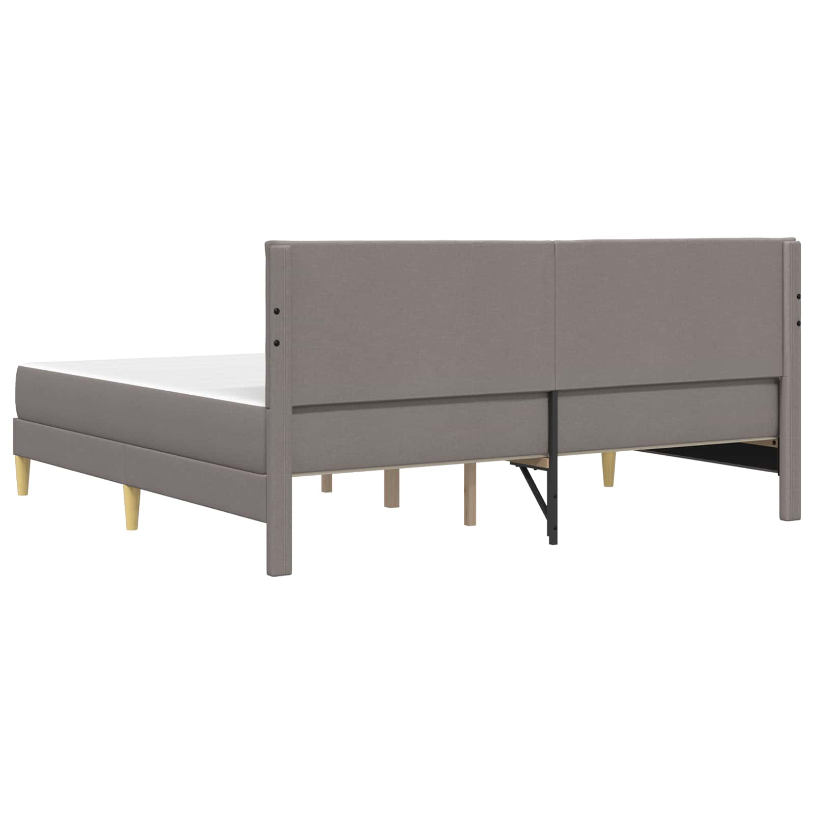 Σκελετός Κρεβατιού Taupe 200 x 200 cm Πολυεστέρας - Pakobazaar