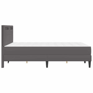 Σκελετός Κρεβατιού με κεφαλάρι Γκρι 120 x 190 cm Τεχνητό Δέρμα - Pakobazaar