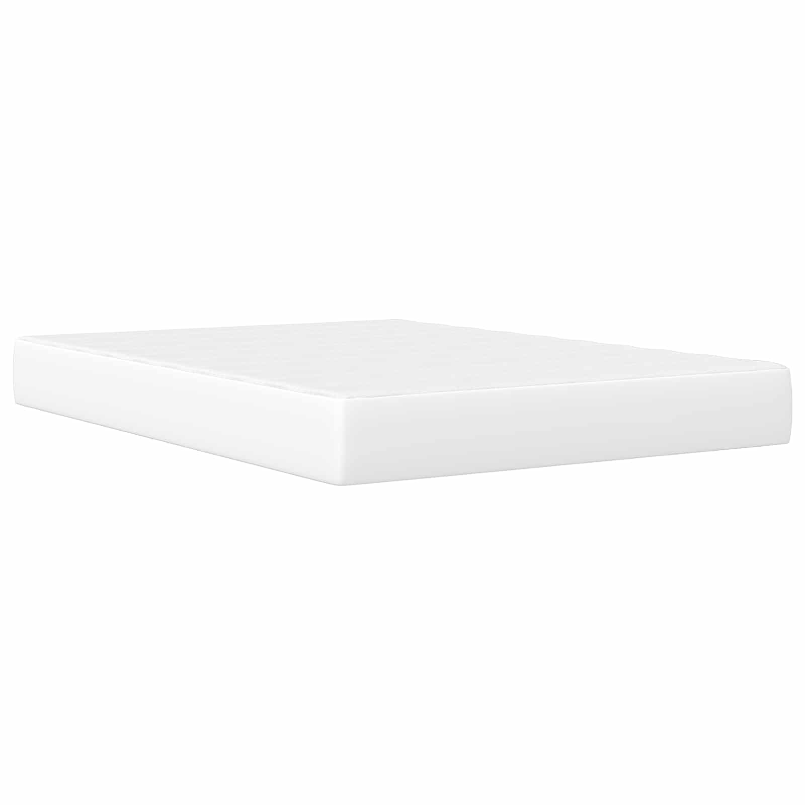 Σκελετός Κρεβατιού με κεφαλάρι Λευκό 140 x 190 cm Τεχνητό Δέρμα - Pakobazaar