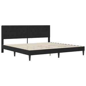 Σκελετός κρεβατιού με στρώμα Μαύρο 180 x 200 cm Βελούδο - Pakobazaar