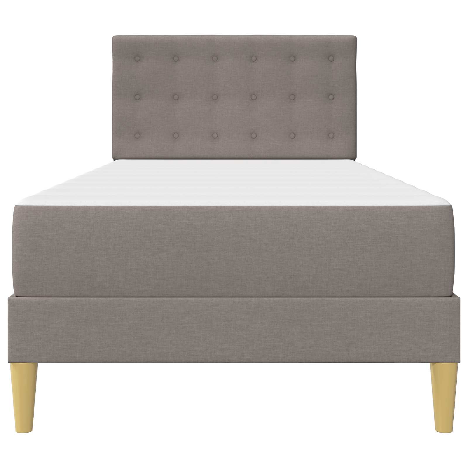 Σκελετός κρεβατιού με στρώμα Taupe 80 x 200 cm ύφασμα - Pakobazaar