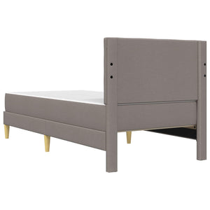 Σκελετός κρεβατιού με στρώμα Taupe 90 x 190 cm ύφασμα - Pakobazaar