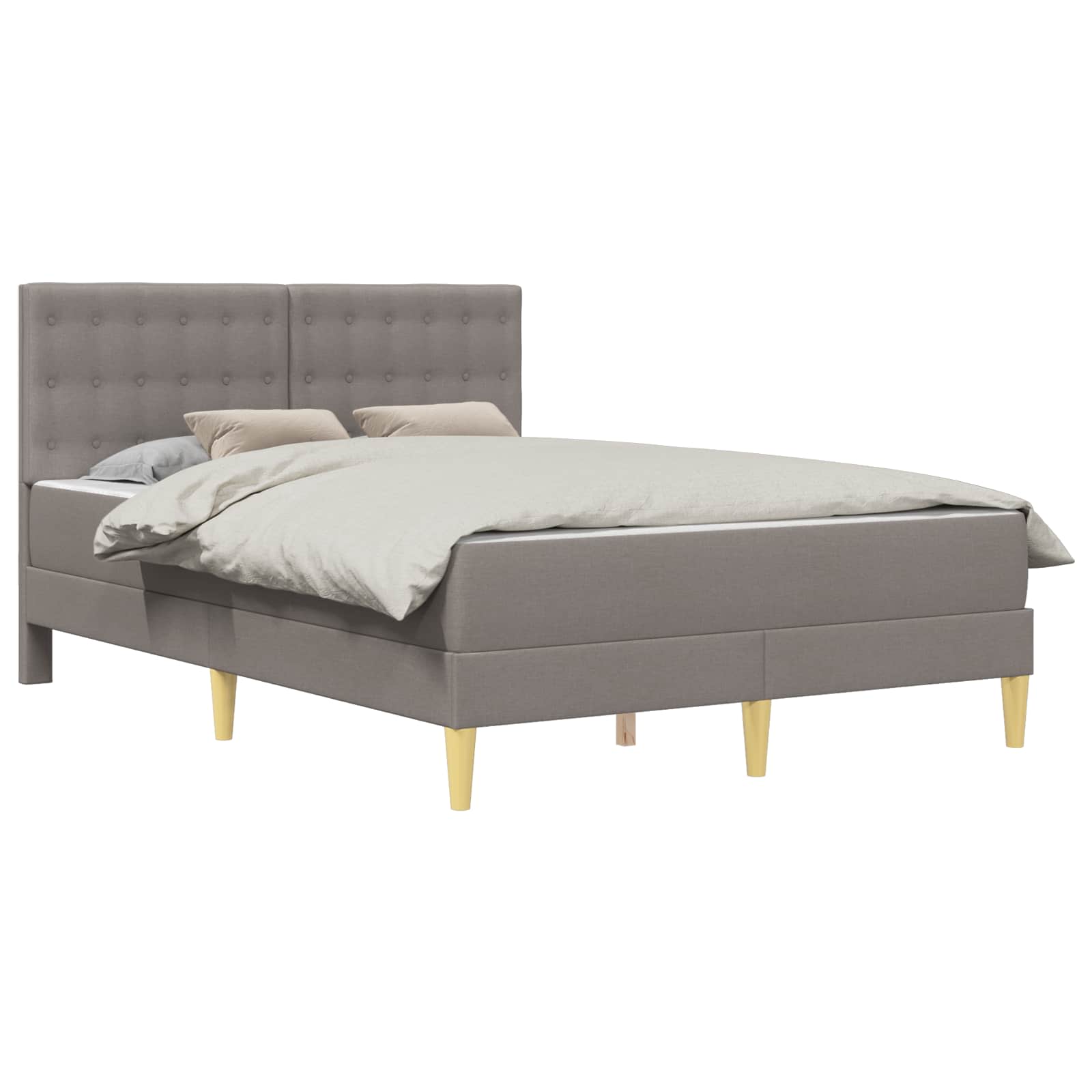 Σκελετός κρεβατιού με στρώμα Taupe 120 x 190 cm ύφασμα - Pakobazaar