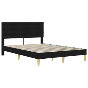 Σκελετός κρεβατιού με στρώμα Μαύρο 160 x 200 cm ύφασμα - Pakobazaar