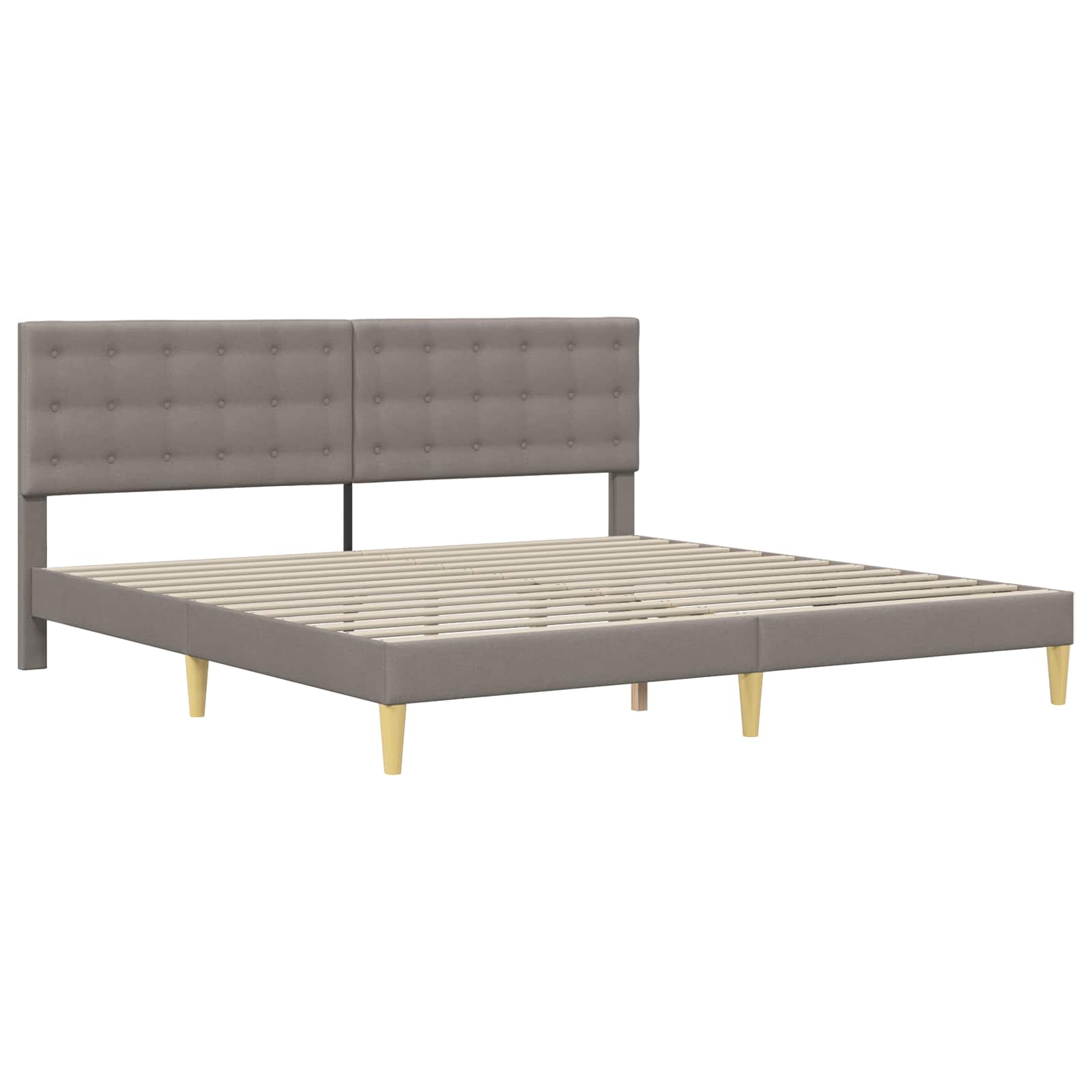 Σκελετός κρεβατιού με στρώμα Taupe 180 x 200 cm ύφασμα - Pakobazaar