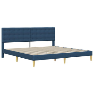 Σκελετός κρεβατιού με στρώμα Μπλε 180 x 200 cm ύφασμα - Pakobazaar