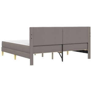 Σκελετός κρεβατιού με στρώμα Taupe 200 x 200 cm ύφασμα - Pakobazaar