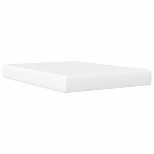 Σκελετός Κρεβατιού με κεφαλάρι Λευκό 140 x 190 cm Τεχνητό Δέρμα - Pakobazaar