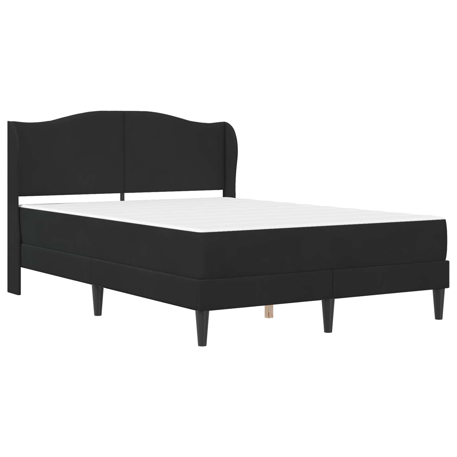 Σκελετός Κρεβατιού με κεφαλάρι 2 pcs Μαύρο 120 x 190 cm Βελούδο - Pakobazaar