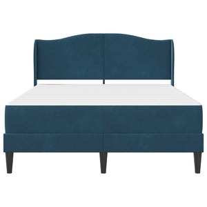 Σκελετός Κρεβατιού με κεφαλάρι 2 pcs Μπλε 120 x 190 cm Βελούδο - Pakobazaar