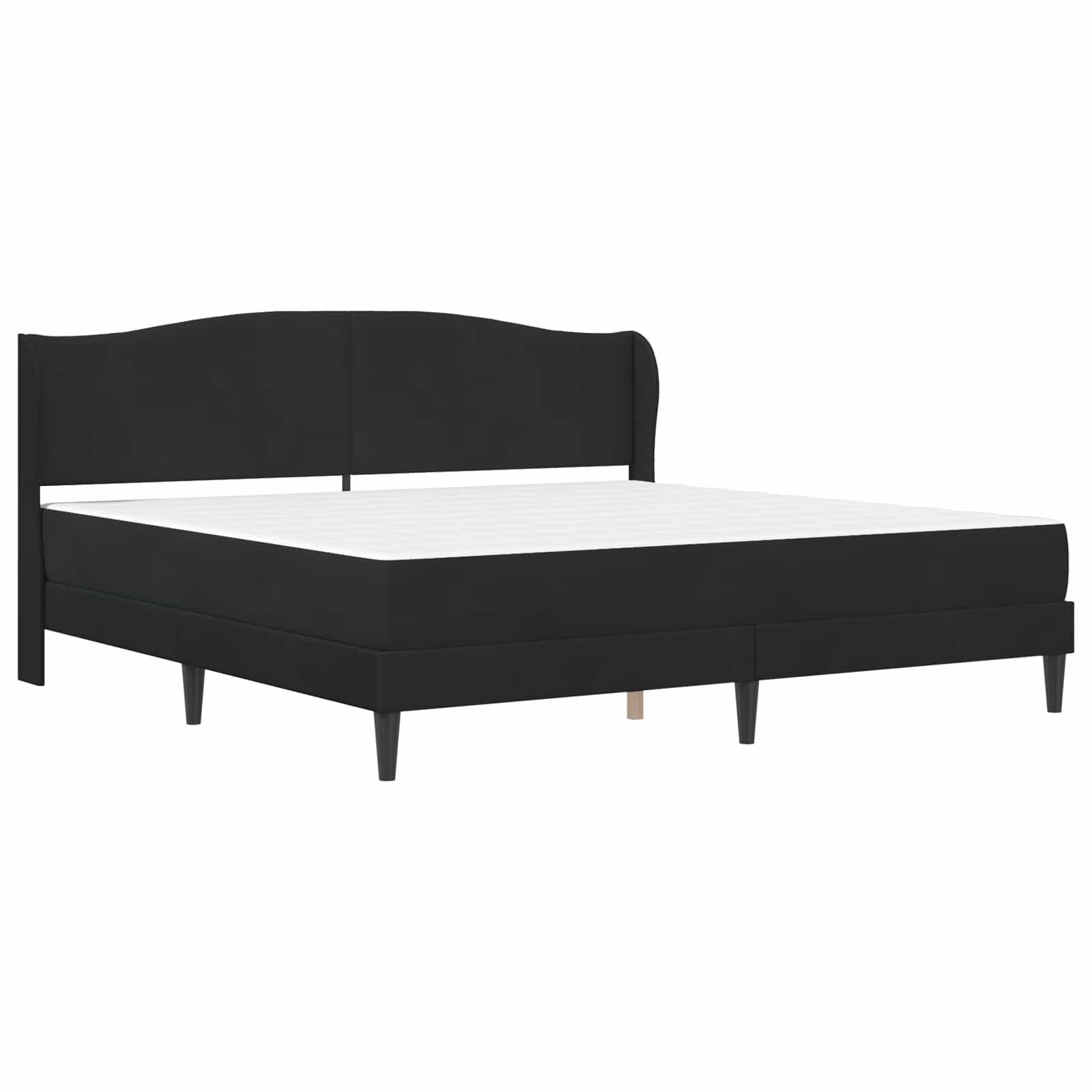 Σκελετός Κρεβατιού με κεφαλάρι Μαύρο 180 x 200 cm Βελούδο - Pakobazaar