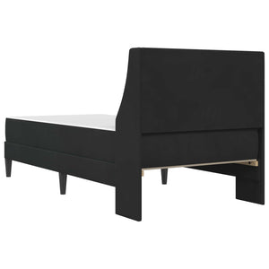 Σκελετός κρεβατιού με στρώμα Μαύρο 90 x 190 cm Βελούδο - Pakobazaar