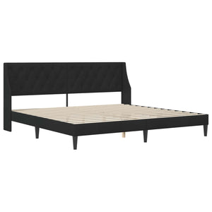Σκελετός κρεβατιού με στρώμα Μαύρο 180 x 200 cm Βελούδο - Pakobazaar