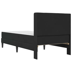 Σκελετός κρεβατιού με στρώμα Μαύρο 90 x 190 cm Βελούδο - Pakobazaar