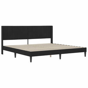 Σκελετός κρεβατιού με στρώμα Μαύρο 180 x 200 cm Βελούδο - Pakobazaar