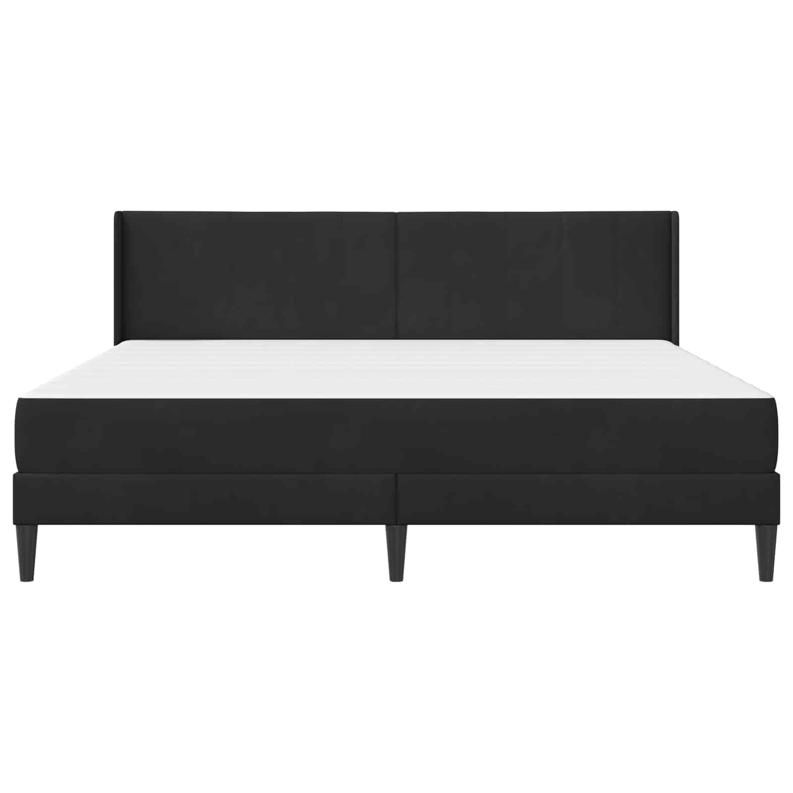Σκελετός κρεβατιού με στρώμα Μαύρο 180 x 200 cm Βελούδο - Pakobazaar