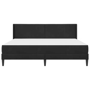 Σκελετός κρεβατιού με στρώμα Μαύρο 180 x 200 cm Βελούδο - Pakobazaar