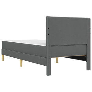 Σκελετός κρεβατιού με στρώμα Σκούρο Γκρι 90 x 190 cm ύφασμα - Pakobazaar