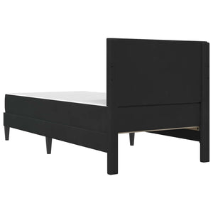 Σκελετός κρεβατιού με στρώμα Μαύρο 90 x 190 cm Βελούδο - Pakobazaar