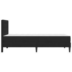 Σκελετός κρεβατιού με στρώμα Μαύρο 90 x 190 cm Βελούδο - Pakobazaar