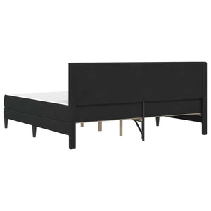 Σκελετός κρεβατιού με στρώμα Μαύρο 180 x 200 cm Βελούδο - Pakobazaar