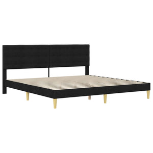 Σκελετός κρεβατιού με στρώμα Μαύρο 180 x 200 cm ύφασμα - Pakobazaar
