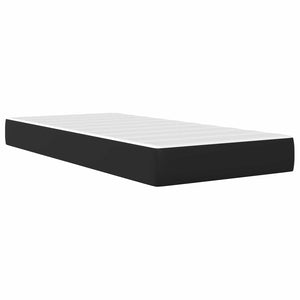 Σκελετός Κρεβατιού με κεφαλάρι Μαύρο 90 x 190 cm Τεχνητό Δέρμα - Pakobazaar