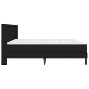 Σκελετός Κρεβατιού με κεφαλάρι Μαύρο 180 x 200 cm Τεχνητό Δέρμα - Pakobazaar