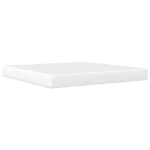 Σκελετός Κρεβατιού με κεφαλάρι Λευκό 180 x 200 cm Τεχνητό Δέρμα - Pakobazaar