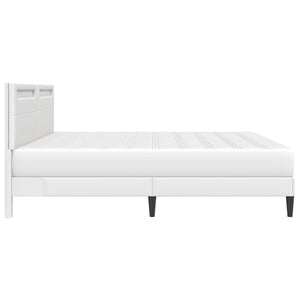Σκελετός Κρεβατιού με κεφαλάρι Λευκό 180 x 200 cm Τεχνητό Δέρμα - Pakobazaar