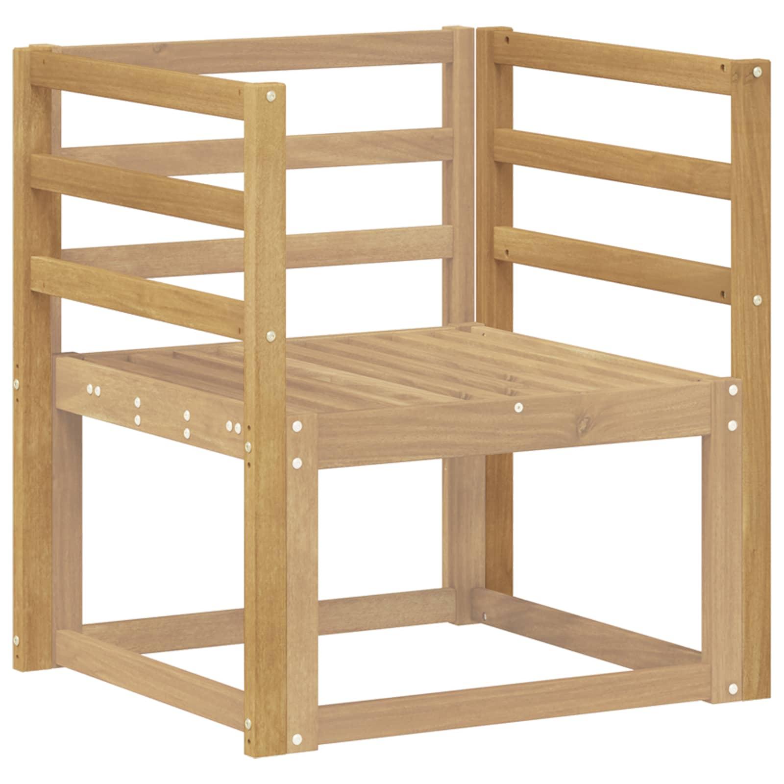 Μονάδα Βραχιόνων 2 pcs Λευκό 59 x 4 x 73 εκ Στερεό Ξύλο Ακακίας