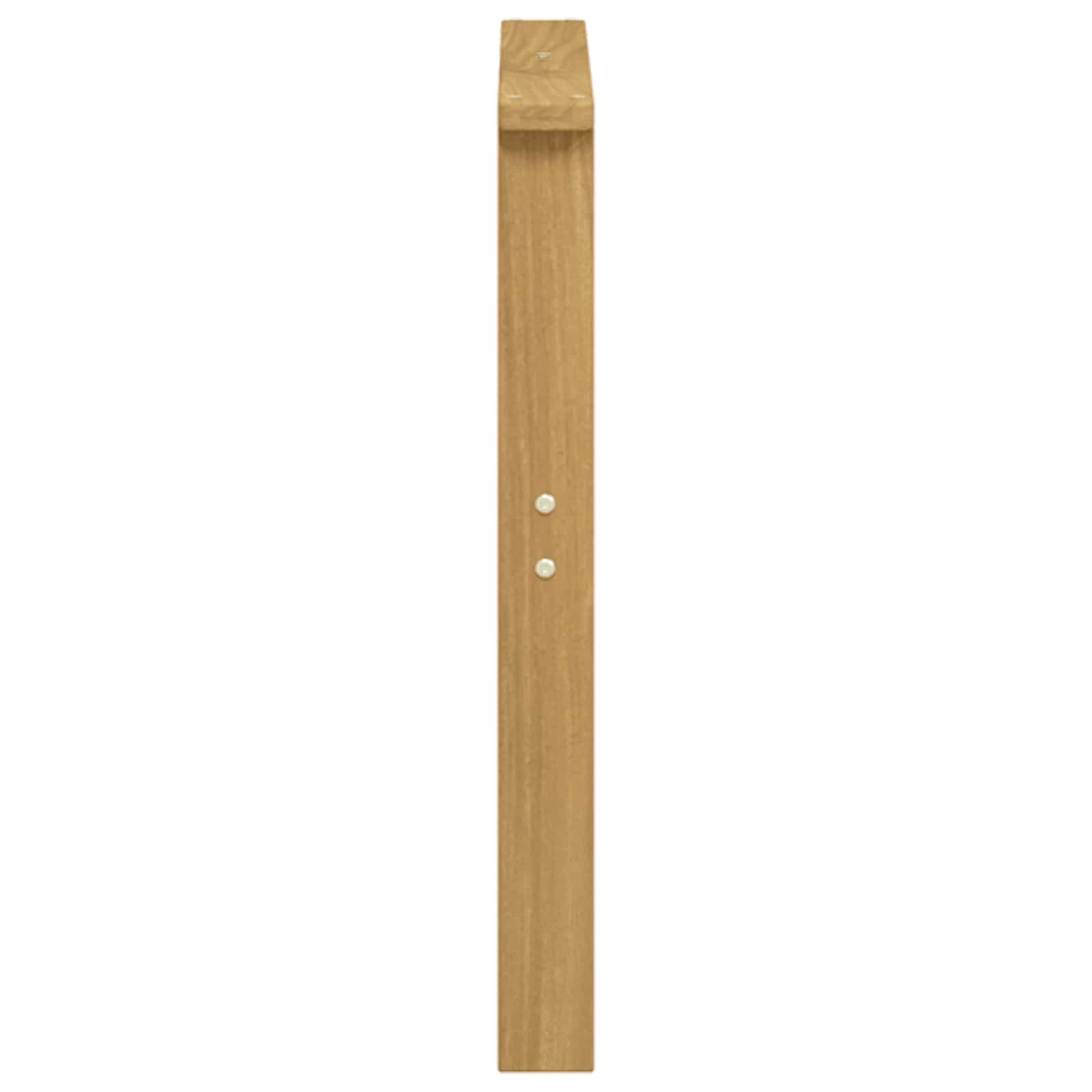 Μονάδα μπράτσων 2 pcs Λευκό 60 x 6 x 61 εκ Στερεό Ξύλο Ακακίας