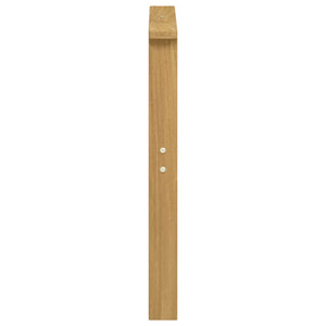 Μονάδα μπράτσων 2 pcs Λευκό 60 x 6 x 61 εκ Στερεό Ξύλο Ακακίας - Pakobazaar