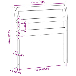Μονάδα μπράτσων 2 pcs Λευκό 58,5 x 8,5 x 60 εκ. - Pakobazaar