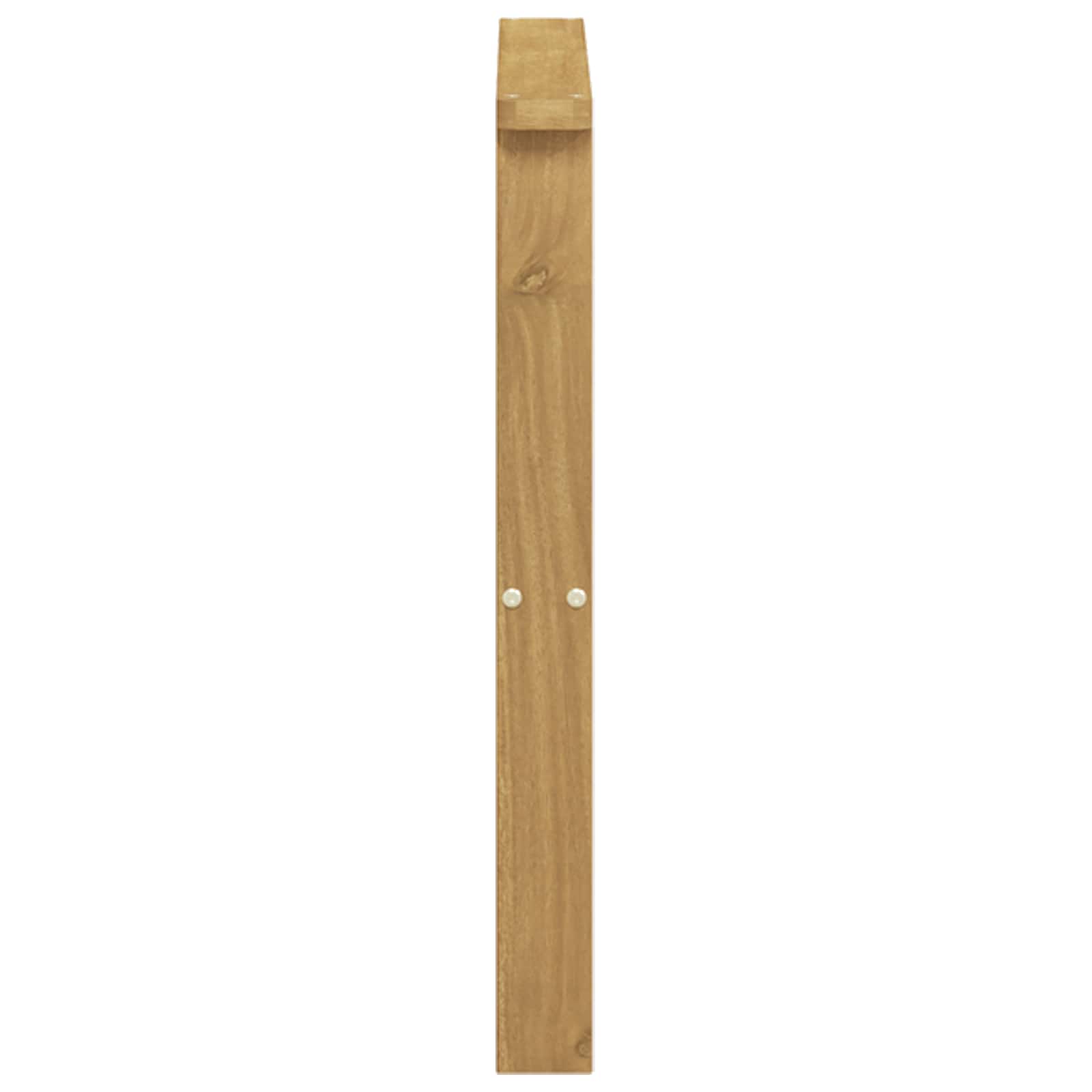 Μονάδα μπράτσων 2 pcs Λευκό 60 x 6 x 61 εκ Στερεό Ξύλο Ακακίας