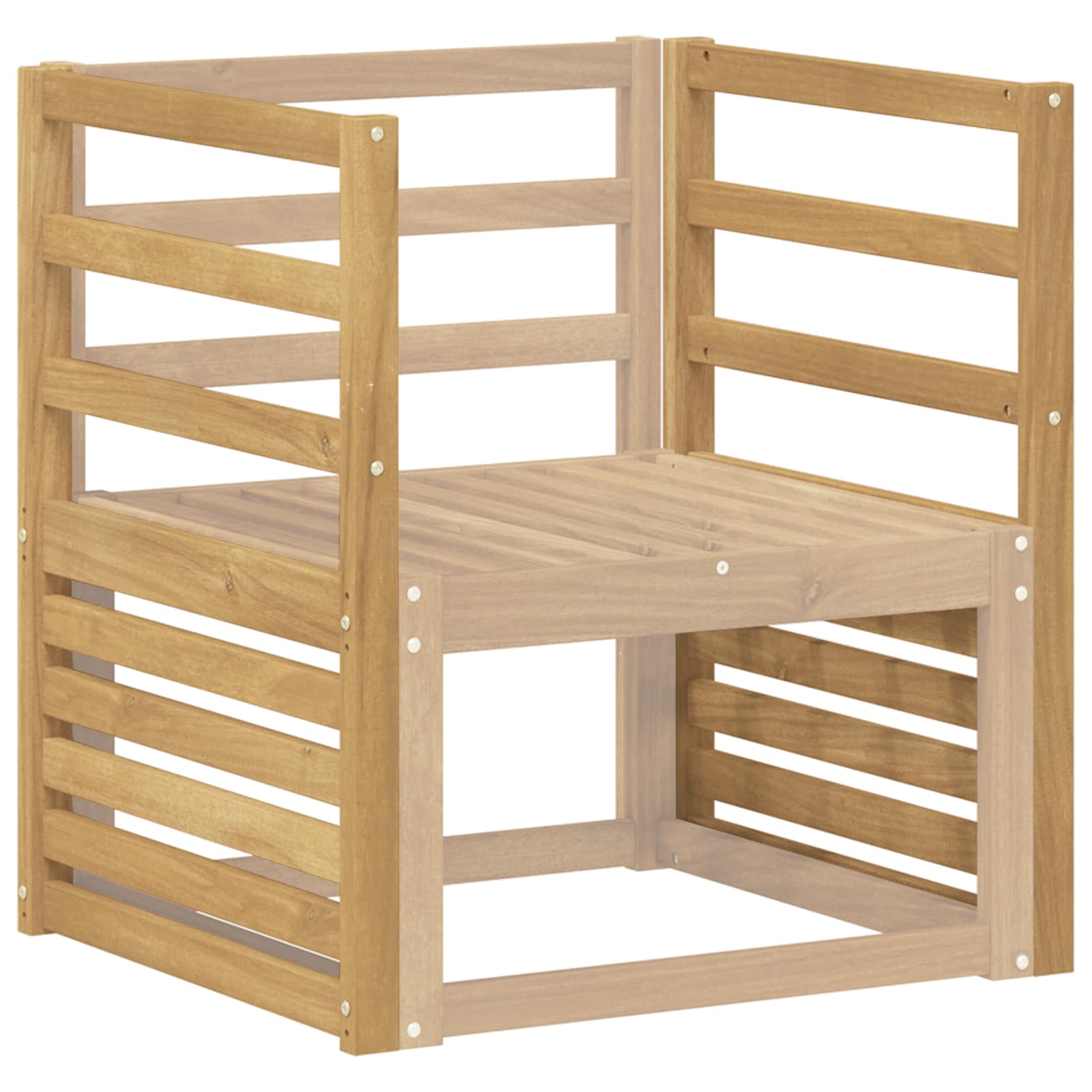 Μονάδα μπράτσων 2 pcs Λευκό 59 x 4 x 73 εκ Στερεό Ξύλο Ακακίας