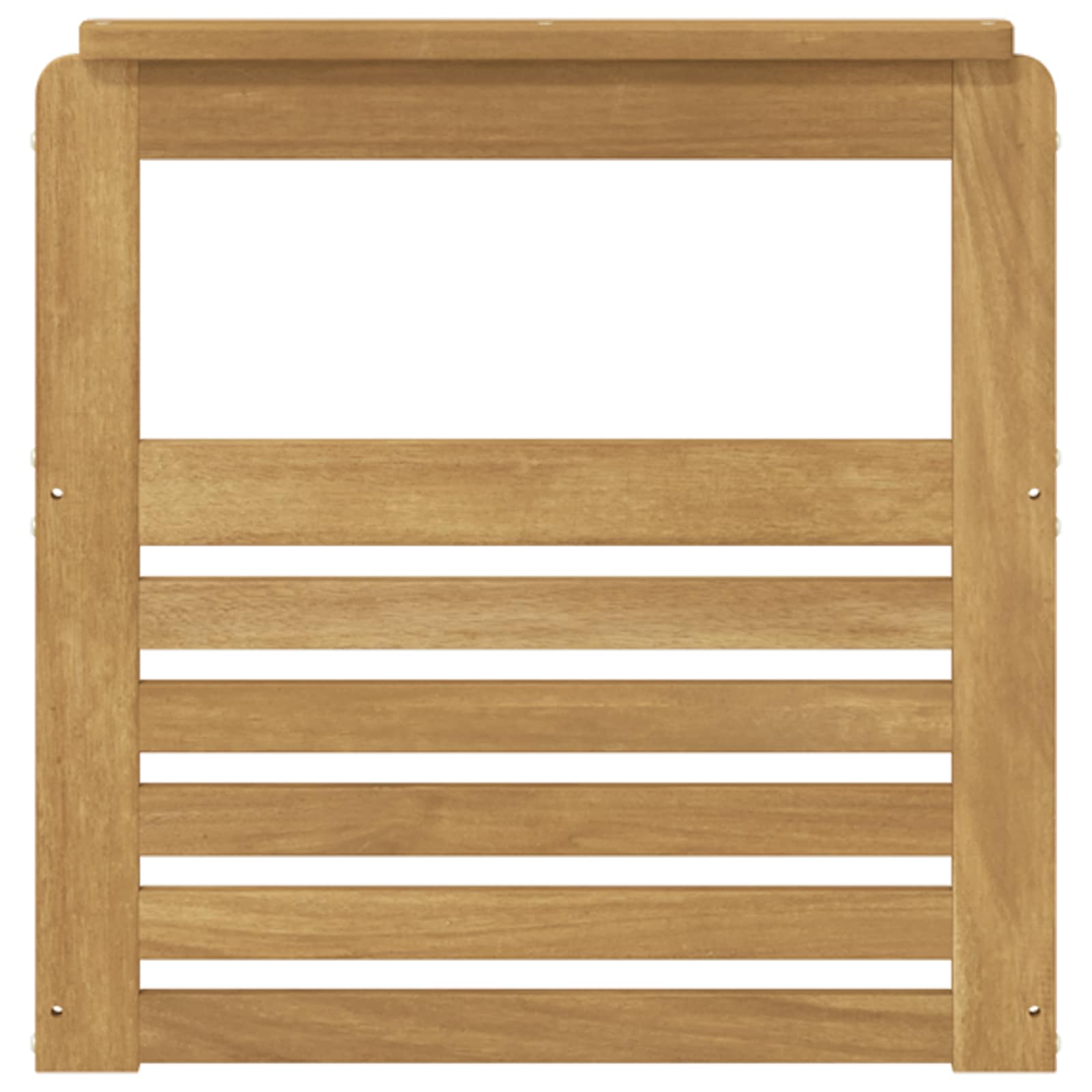 Μονάδα μπράτσων 2 pcs Λευκό 59 x 6 x 61 εκ Στερεό Ξύλο Ακακίας