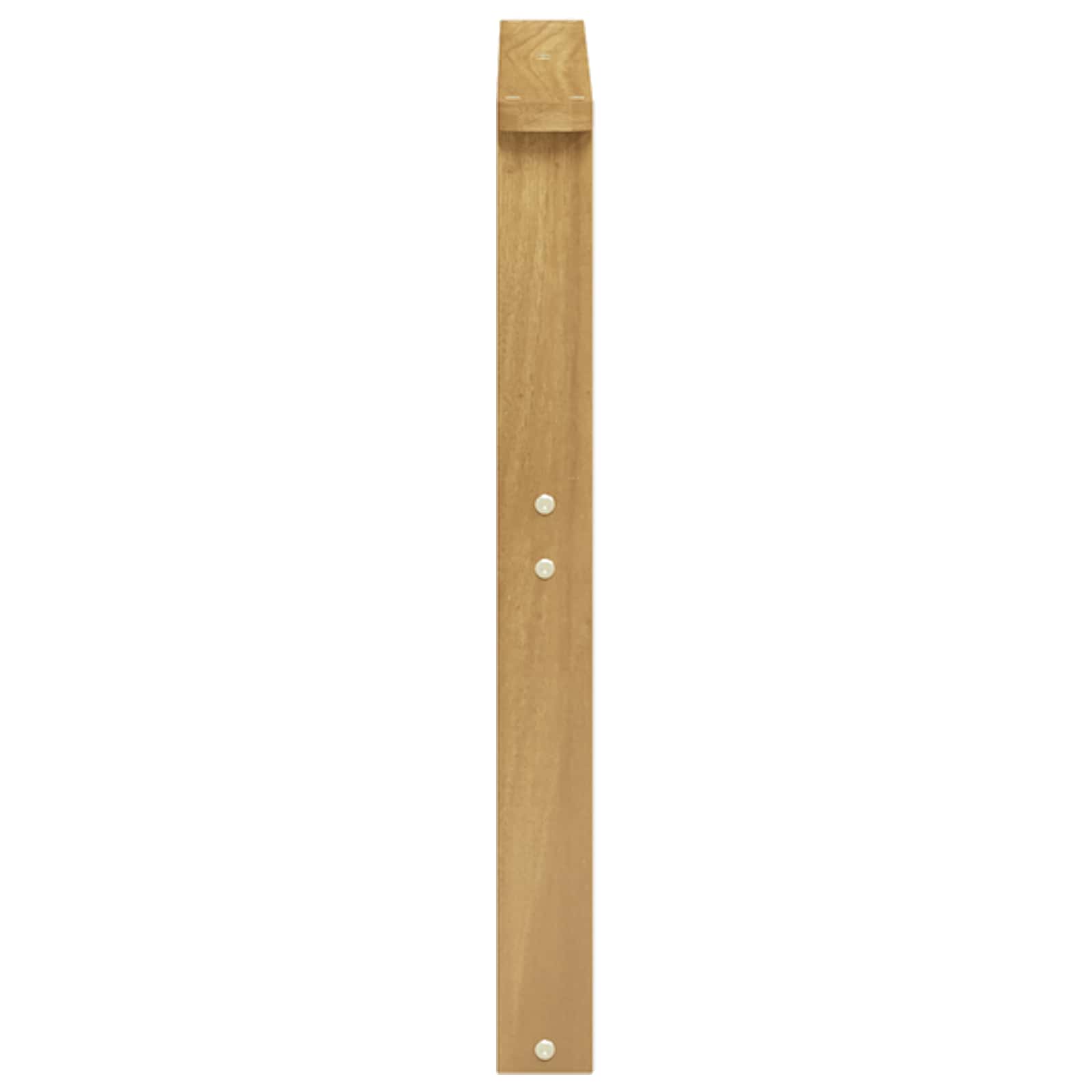 Μονάδα μπράτσων 2 pcs Λευκό 60 x 6 x 61 εκ Στερεό Ξύλο Ακακίας
