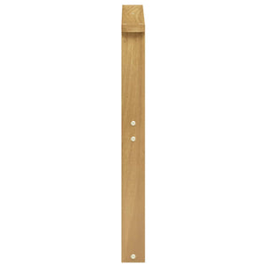 Μονάδα μπράτσων 2 pcs Λευκό 60 x 6 x 61 εκ Στερεό Ξύλο Ακακίας - Pakobazaar