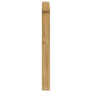 Μονάδα μπράτσων 2 pcs Λευκό 60 x 6 x 61 εκ Στερεό Ξύλο Ακακίας - Pakobazaar