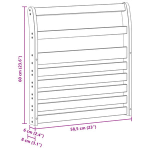 Μονάδα μπράτσων 2 pcs Λευκό 58,5 x 8 x 60 εκ. - Pakobazaar