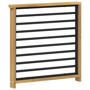 Μονάδα μπράτσων 2 pcs Λευκό 60 x 6 x 61 εκ Στερεό Ξύλο Ακακίας - Pakobazaar