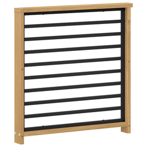 Μονάδα μπράτσων 2 pcs Λευκό 60 x 6 x 61 εκ Στερεό Ξύλο Ακακίας - Pakobazaar