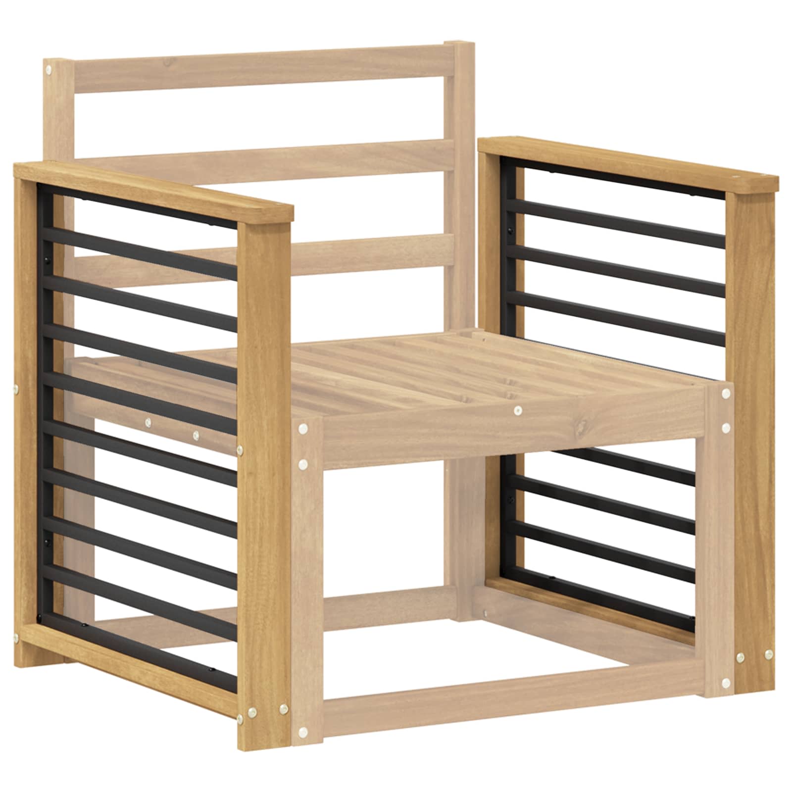 Μονάδα μπράτσων 2 pcs Λευκό 60 x 6 x 61 εκ Στερεό Ξύλο Ακακίας